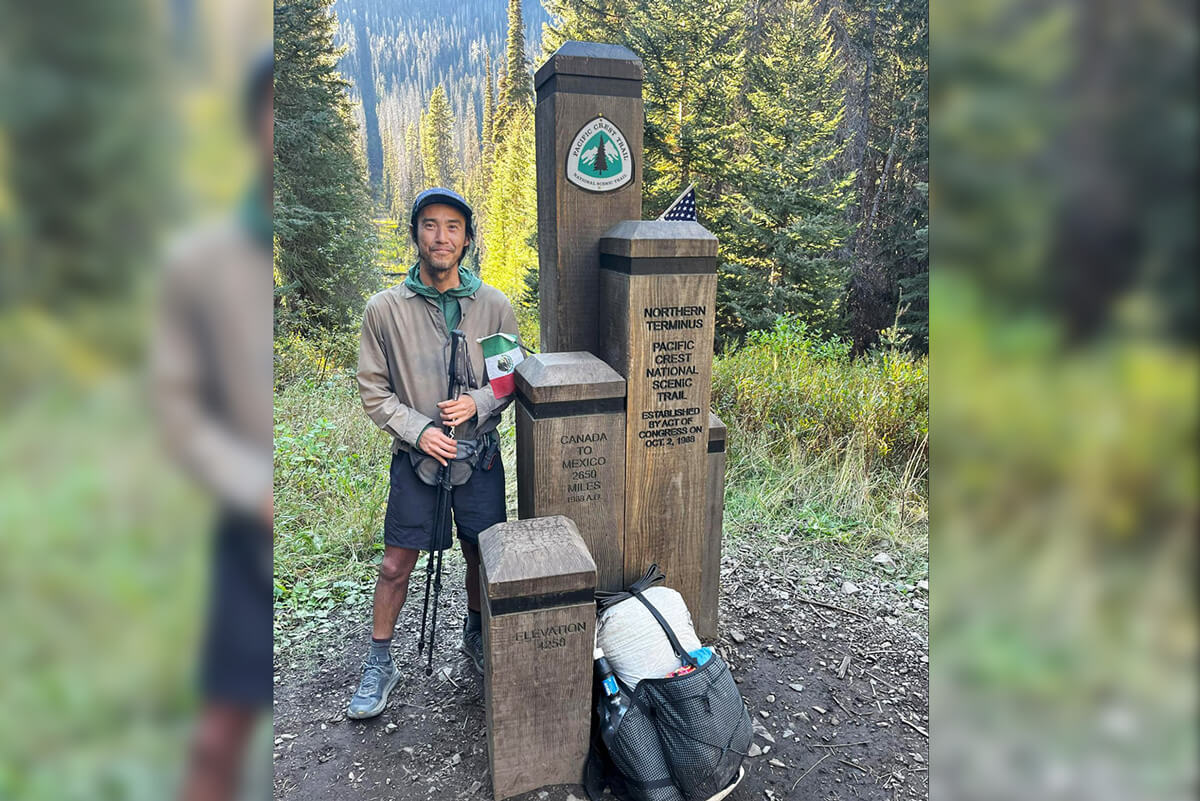 『Pacific Crest Trail』をゴールした時の写真